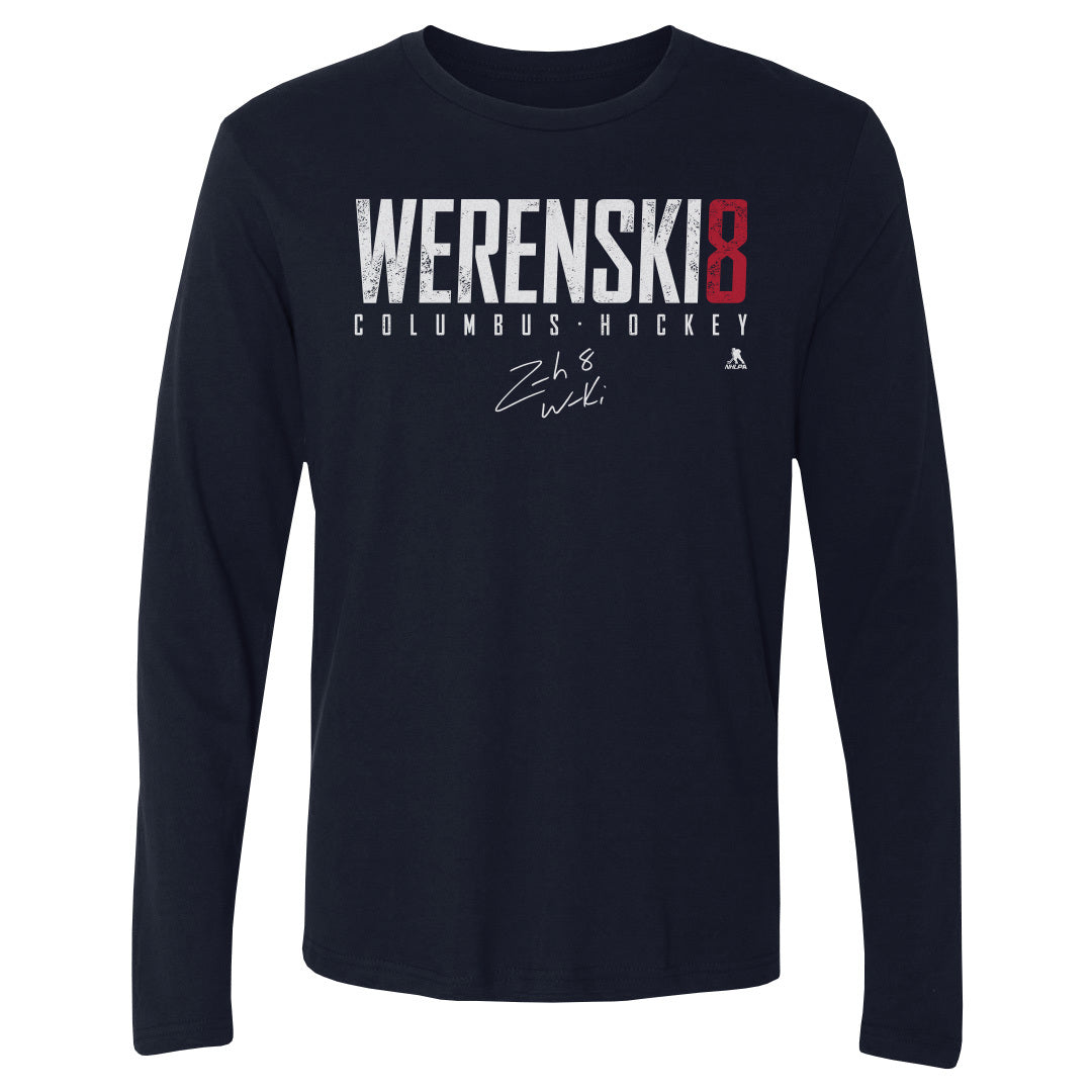 Zach Werenski Men&#39;s Long Sleeve T-Shirt | 500 LEVEL