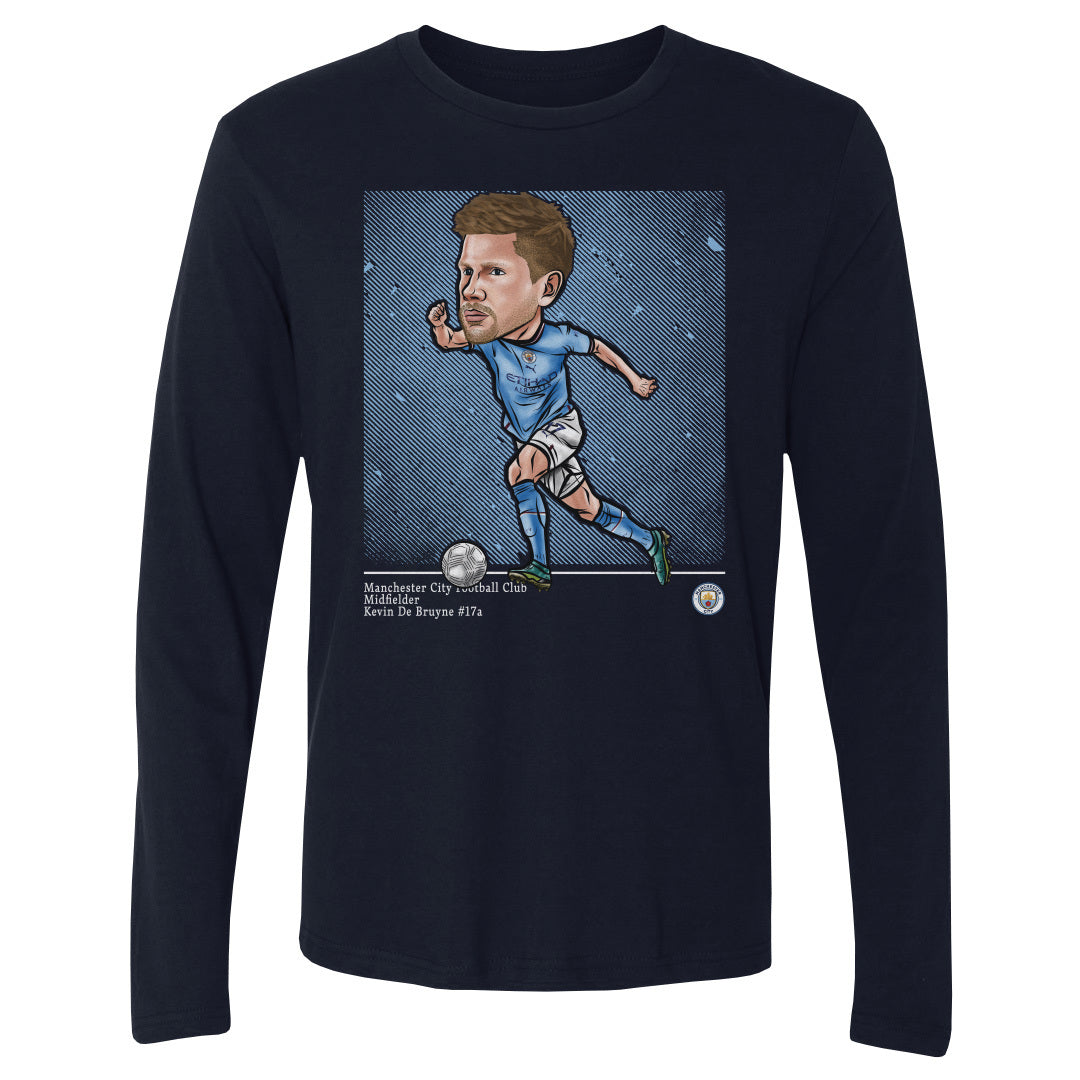 Kevin De Bruyne Men's Long Sleeve T-Shirt | 500 LEVEL