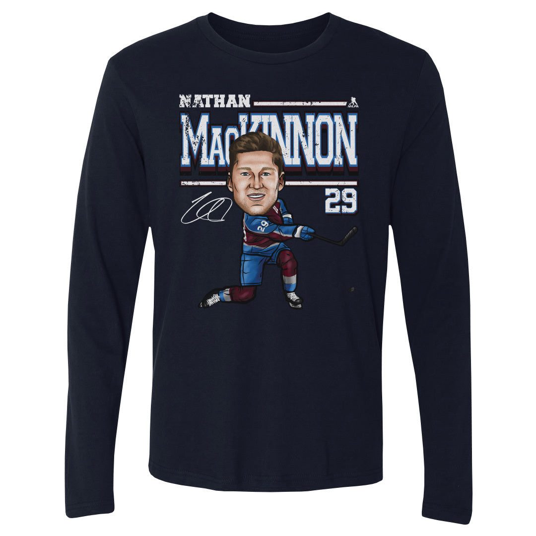 Nathan MacKinnon Men's Long Sleeve T-Shirt | 500 LEVEL