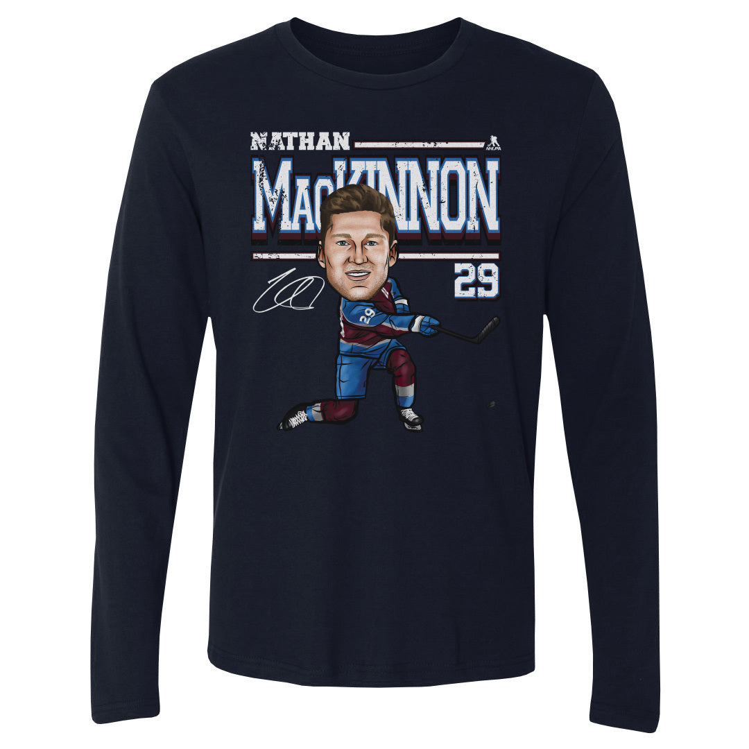Nathan MacKinnon Men&#39;s Long Sleeve T-Shirt | 500 LEVEL