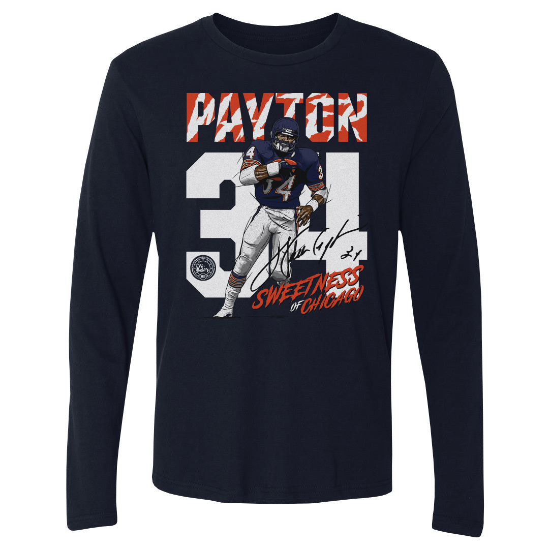 Walter Payton Men's Long Sleeve T-Shirt | 500 LEVEL
