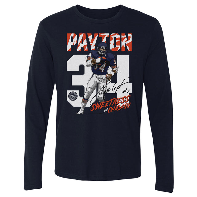 Walter Payton Men's Long Sleeve T-Shirt | 500 LEVEL
