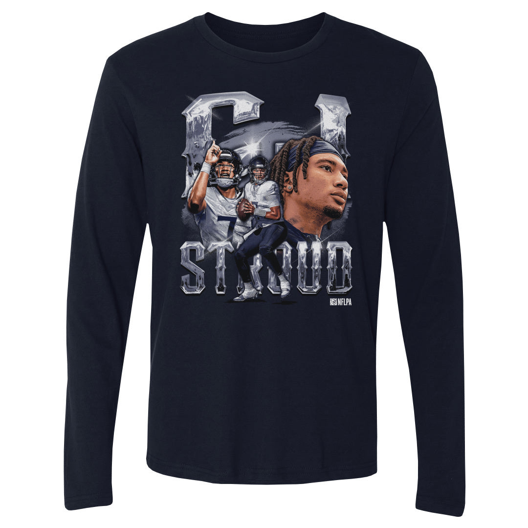 C.J. Stroud Men's Long Sleeve T-Shirt | 500 LEVEL