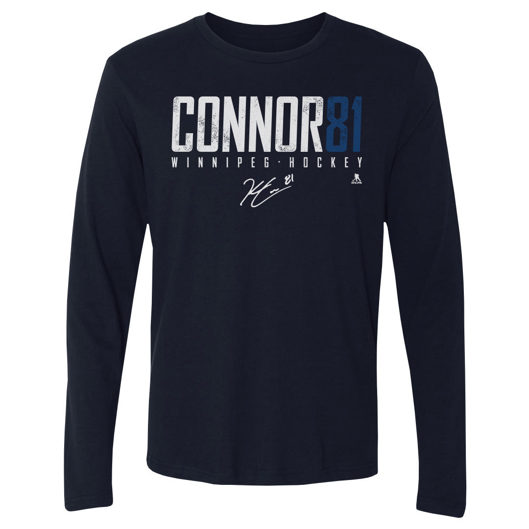 Kyle Connor Men&#39;s Long Sleeve T-Shirt | 500 LEVEL