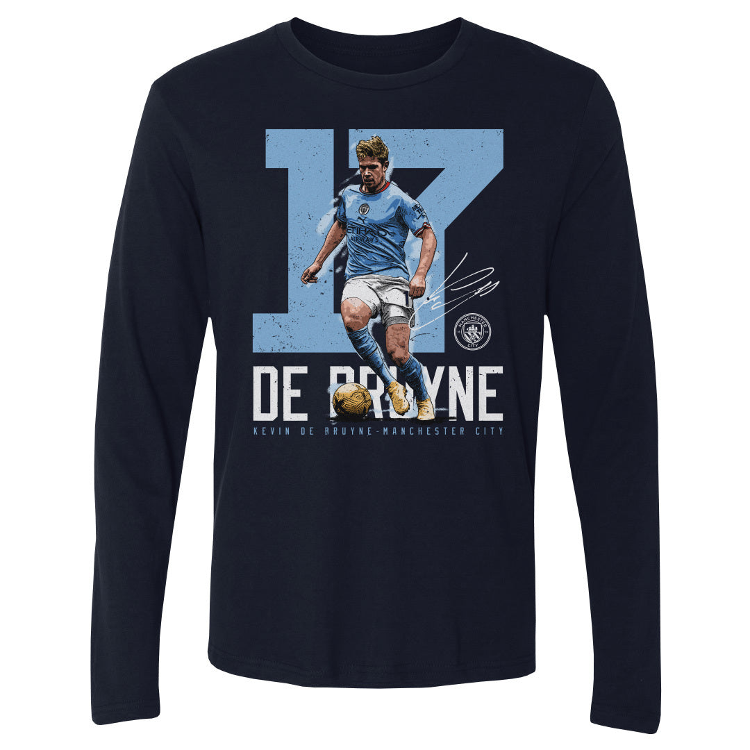 Kevin De Bruyne Men's Long Sleeve T-Shirt | 500 LEVEL