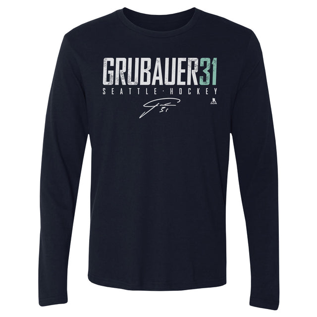 Philipp Grubauer Men's Long Sleeve T-Shirt | 500 LEVEL