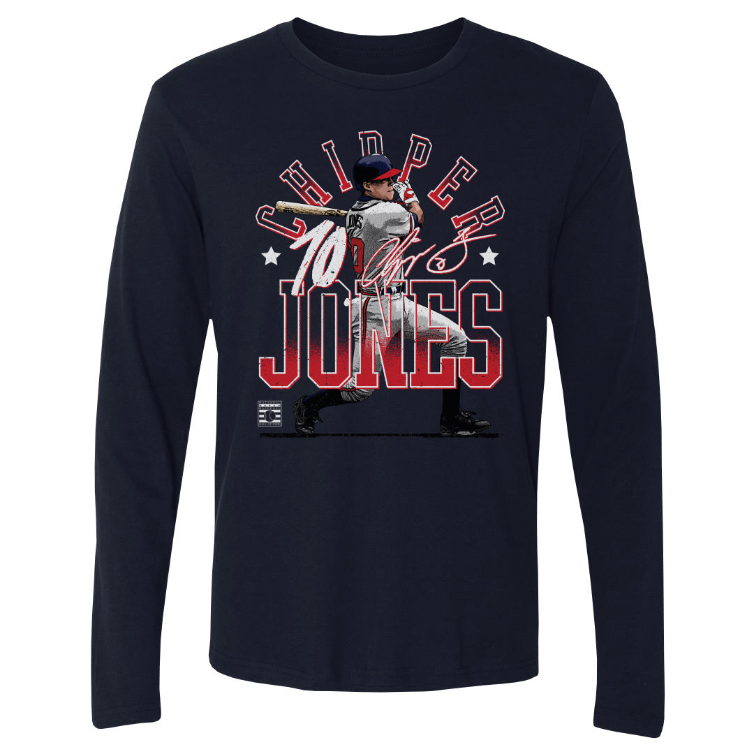 Chipper Jones Men's Long Sleeve T-Shirt | 500 LEVEL