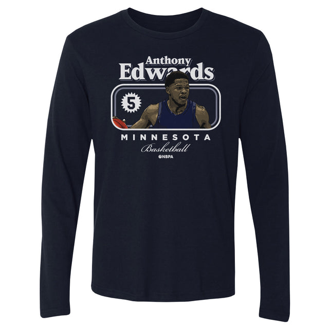 Anthony Edwards Men's Long Sleeve T-Shirt | 500 LEVEL