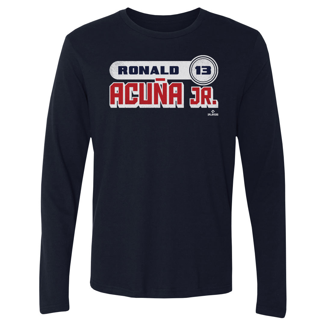 Ronald Acuna Jr. Men's Long Sleeve T-Shirt | 500 LEVEL