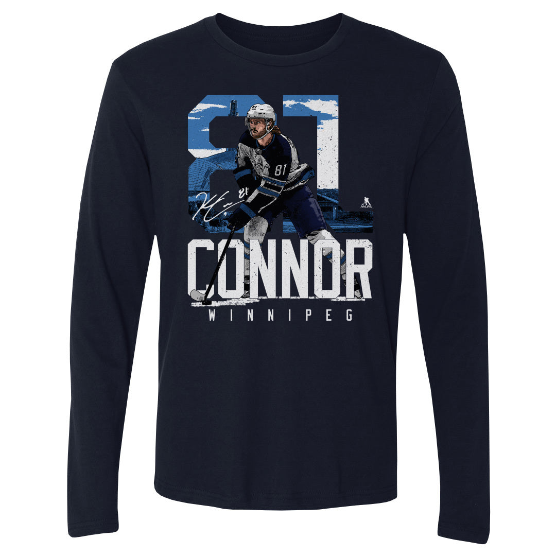 Kyle Connor Men&#39;s Long Sleeve T-Shirt | 500 LEVEL