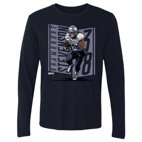 Rhamondre Stevenson Men's Long Sleeve T-Shirt | 500 LEVEL