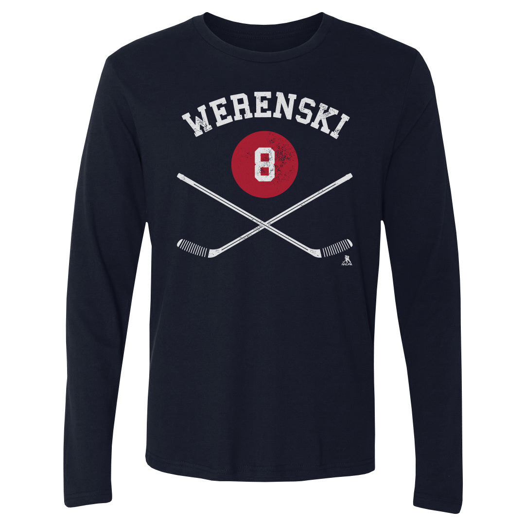 Zach Werenski Men's Long Sleeve T-Shirt | 500 LEVEL