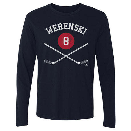 Zach Werenski Men's Long Sleeve T-Shirt | 500 LEVEL