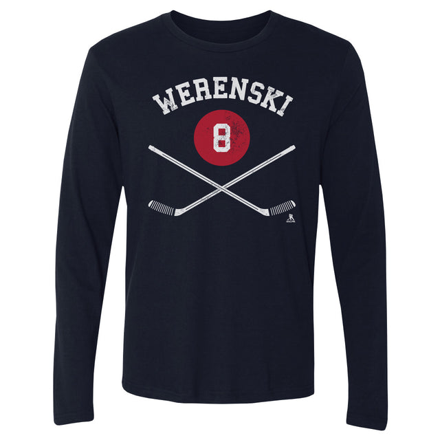 Zach Werenski Men's Long Sleeve T-Shirt | 500 LEVEL