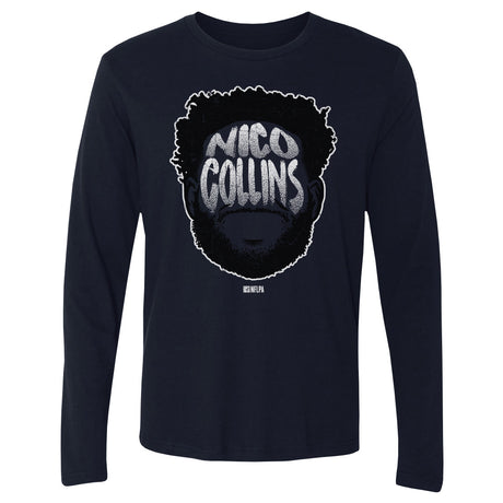 Nico Collins Men's Long Sleeve T-Shirt | 500 LEVEL