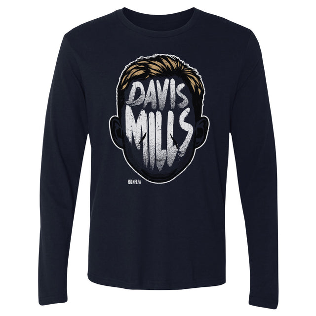 Davis Mills Men's Long Sleeve T-Shirt | 500 LEVEL