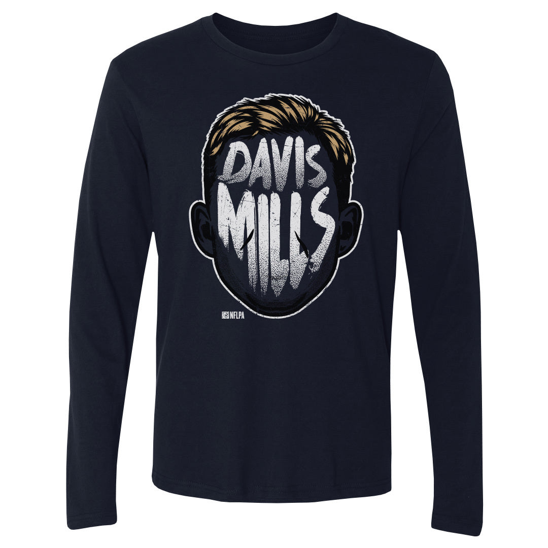 Davis Mills Men&#39;s Long Sleeve T-Shirt | 500 LEVEL