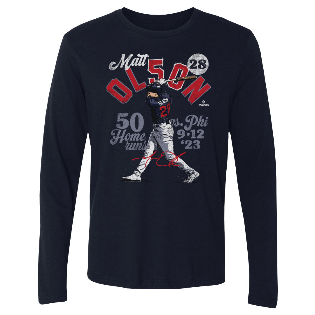 Matt Olson Men's Long Sleeve T-Shirt | 500 LEVEL