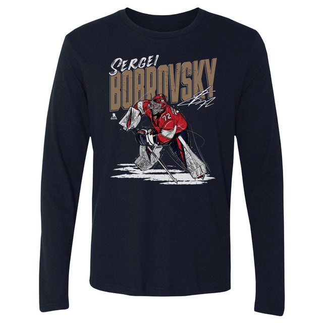 Sergei Bobrovsky Men's Long Sleeve T-Shirt | 500 LEVEL