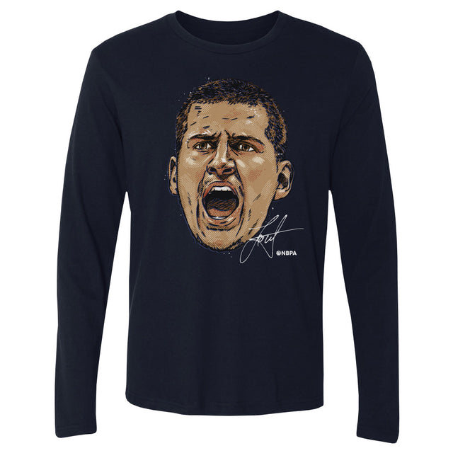 Nikola Jokic Men's Long Sleeve T-Shirt | 500 LEVEL