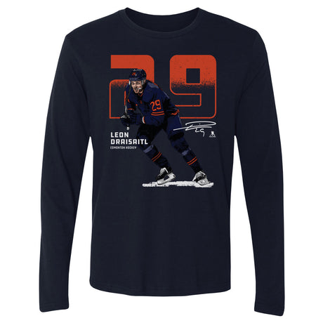Leon Draisaitl Men's Long Sleeve T-Shirt | 500 LEVEL