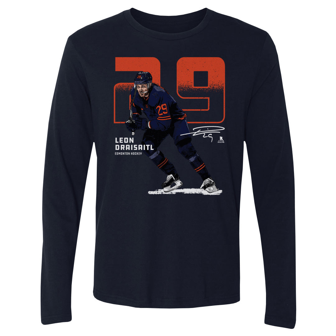 Leon Draisaitl Men&#39;s Long Sleeve T-Shirt | 500 LEVEL