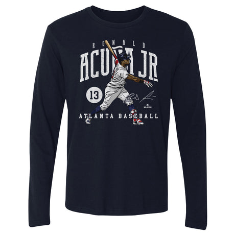 Ronald Acuna Jr. Men's Long Sleeve T-Shirt | 500 LEVEL