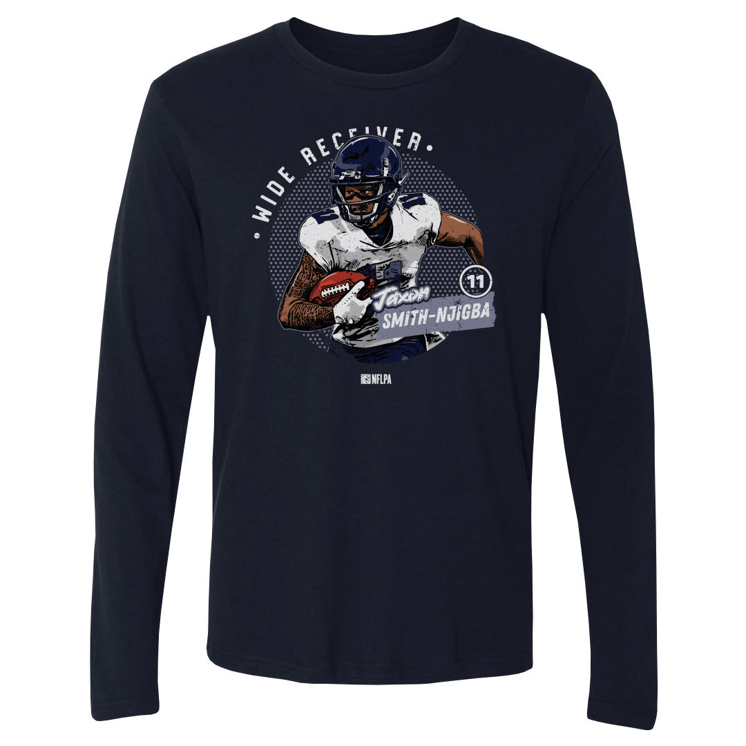 Jaxon Smith-Njigba Men's Long Sleeve T-Shirt | 500 LEVEL