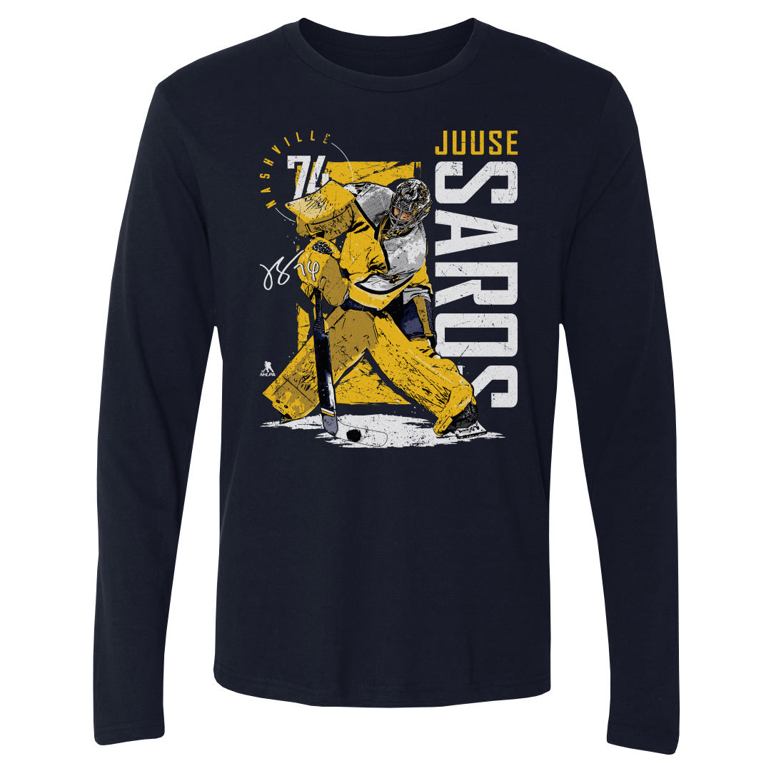 Juuse Saros Men's Long Sleeve T-Shirt | 500 LEVEL