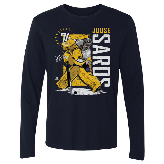 Juuse Saros Men's Long Sleeve T-Shirt | 500 LEVEL