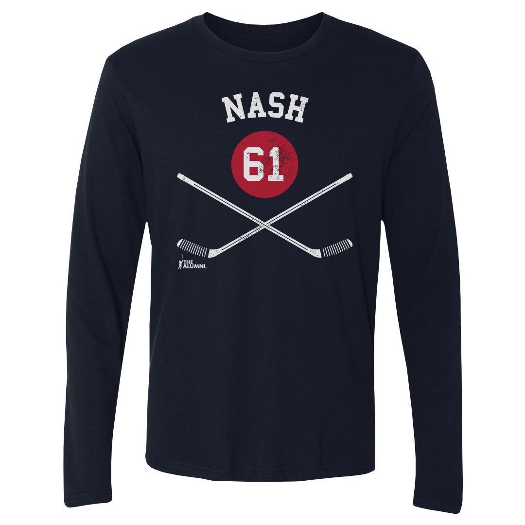 Rick Nash Men&#39;s Long Sleeve T-Shirt | 500 LEVEL