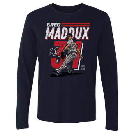 Greg Maddux Men's Long Sleeve T-Shirt | 500 LEVEL