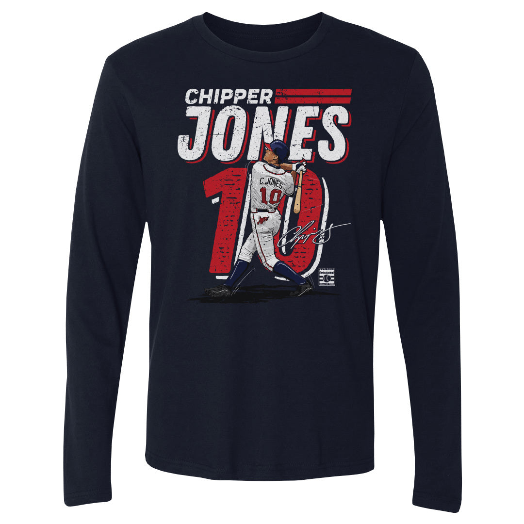 Chipper Jones Men's Long Sleeve T-Shirt | 500 LEVEL