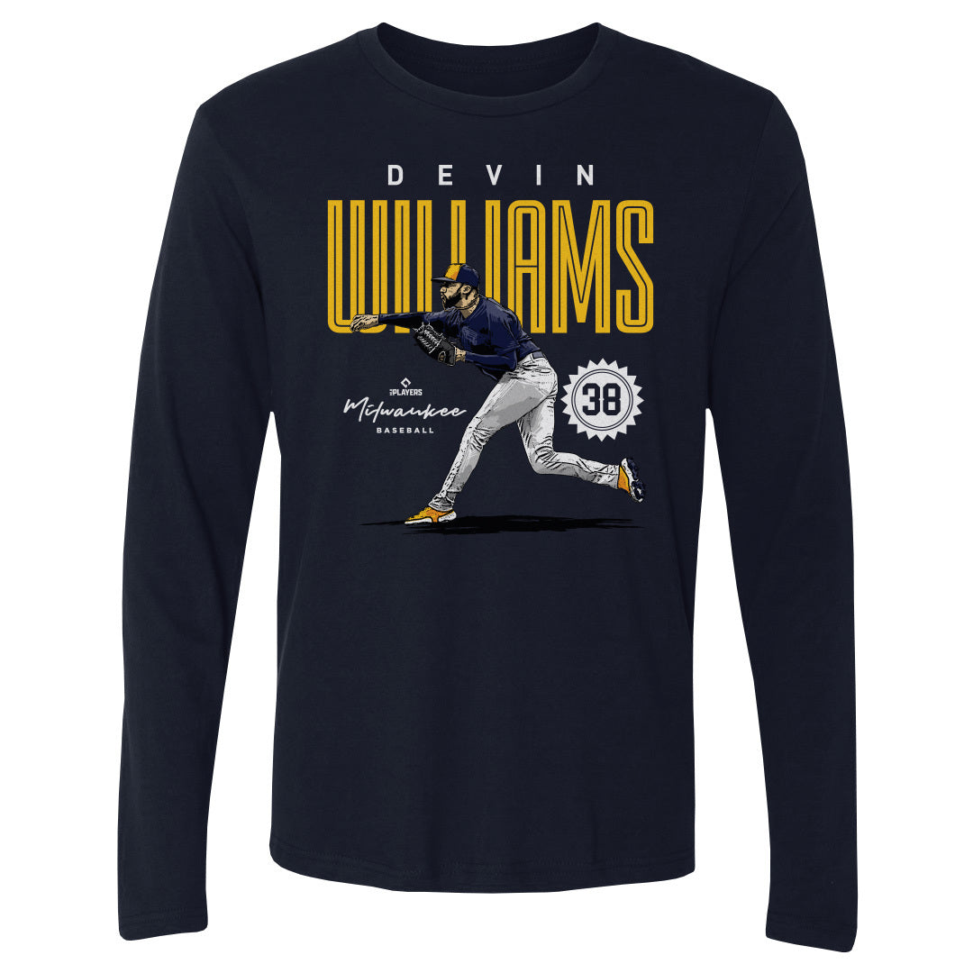 Devin Williams Men&#39;s Long Sleeve T-Shirt | 500 LEVEL
