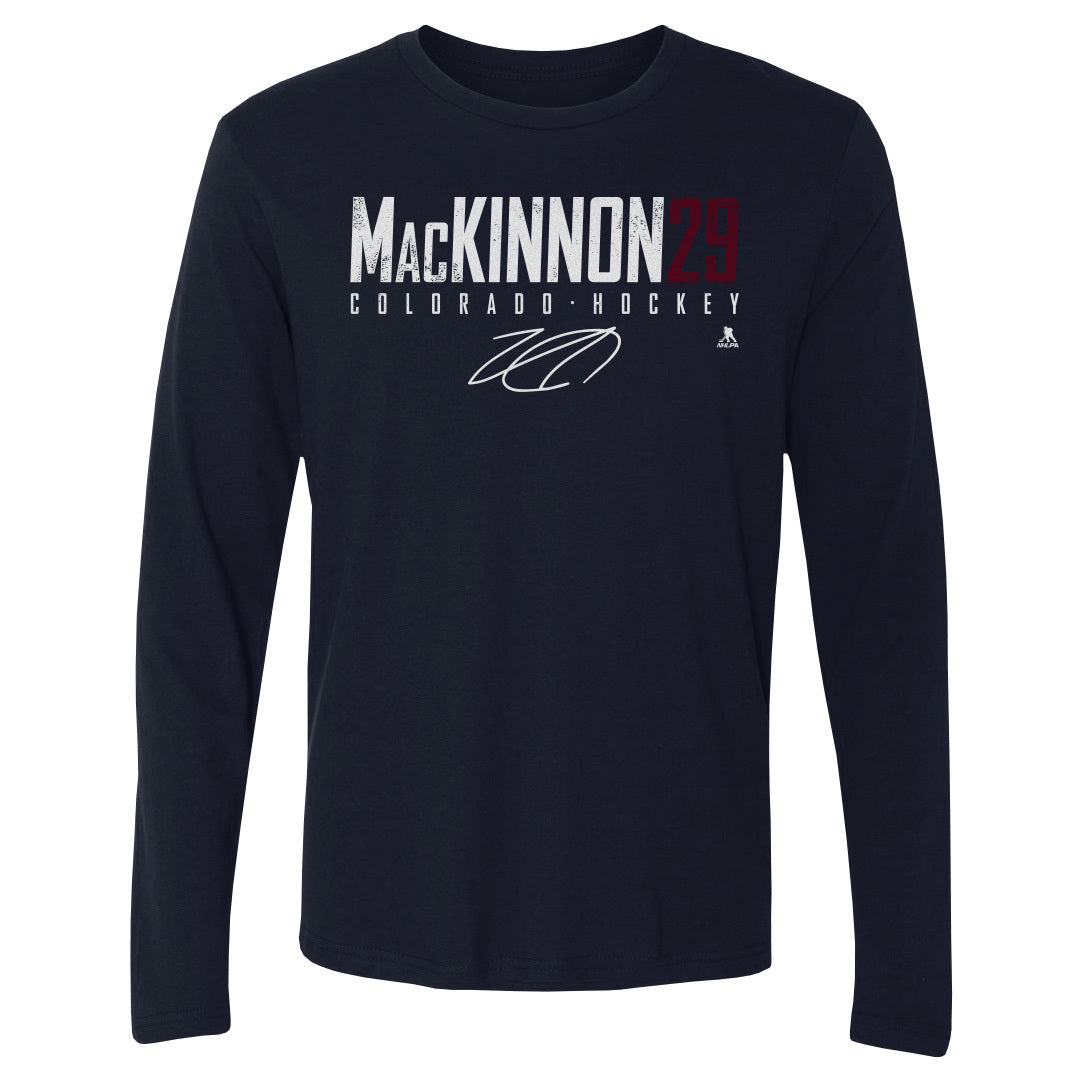 Nathan MacKinnon Men's Long Sleeve T-Shirt | 500 LEVEL