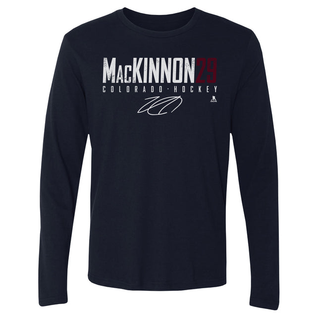 Nathan MacKinnon Men's Long Sleeve T-Shirt | 500 LEVEL