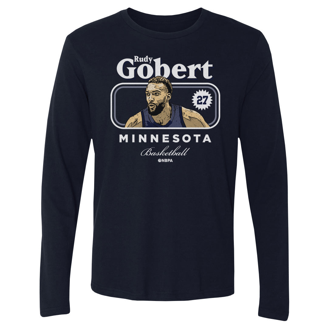 Rudy Gobert Men&#39;s Long Sleeve T-Shirt | 500 LEVEL