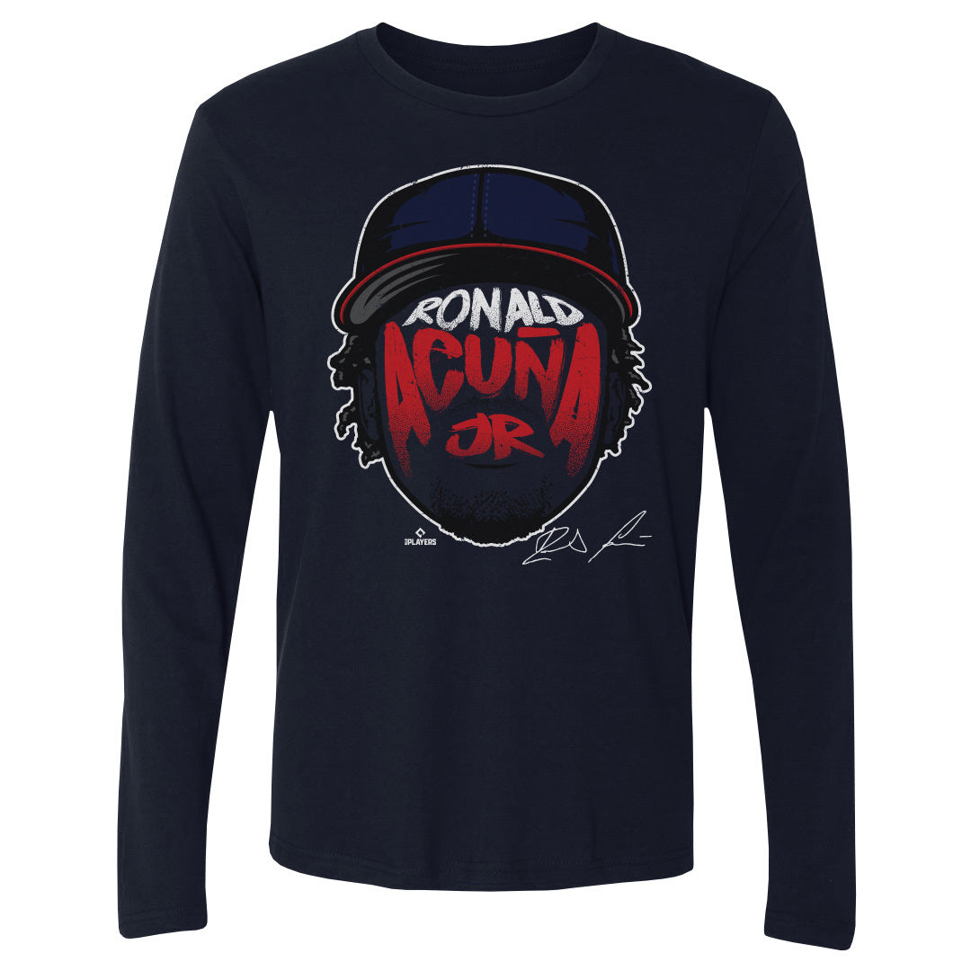 Ronald Acuna Jr. Men's Long Sleeve T-Shirt | 500 LEVEL
