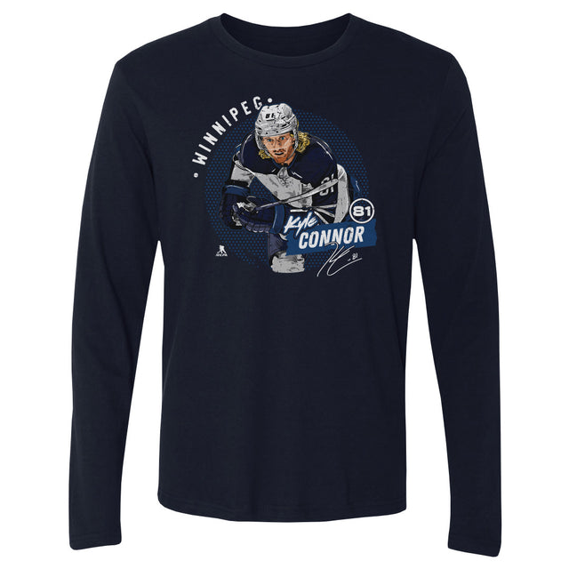 Kyle Connor Men's Long Sleeve T-Shirt | 500 LEVEL
