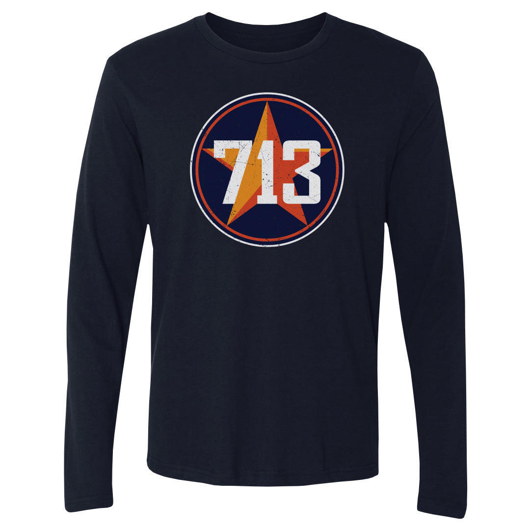 Houston Men's Long Sleeve T-Shirt | 500 LEVEL