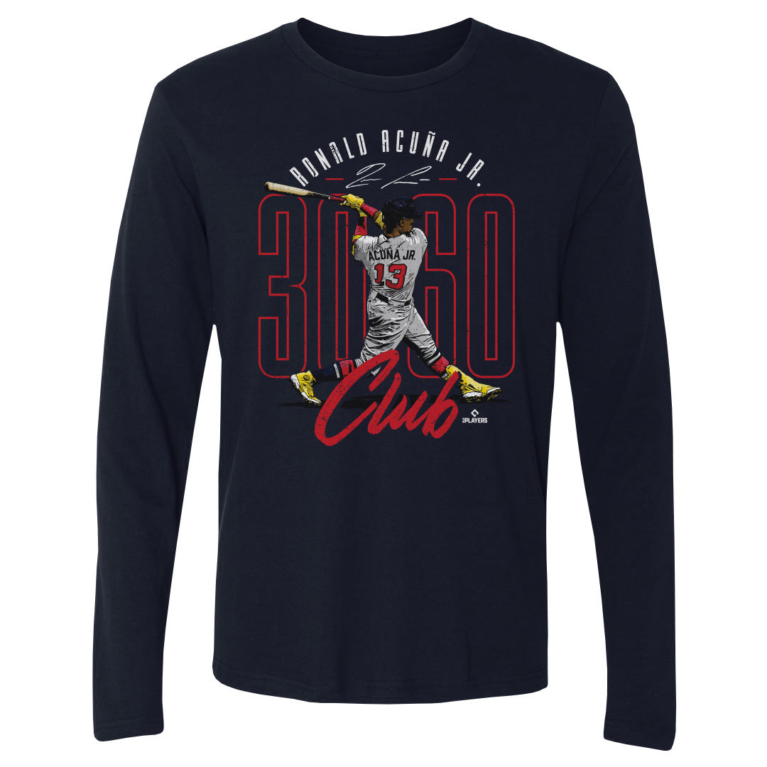 Ronald Acuna Jr. Men&#39;s Long Sleeve T-Shirt | 500 LEVEL