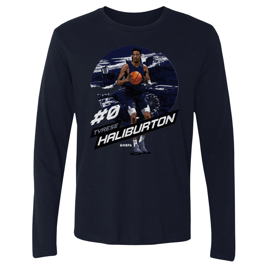 Tyrese Haliburton Men's Long Sleeve T-Shirt | 500 LEVEL