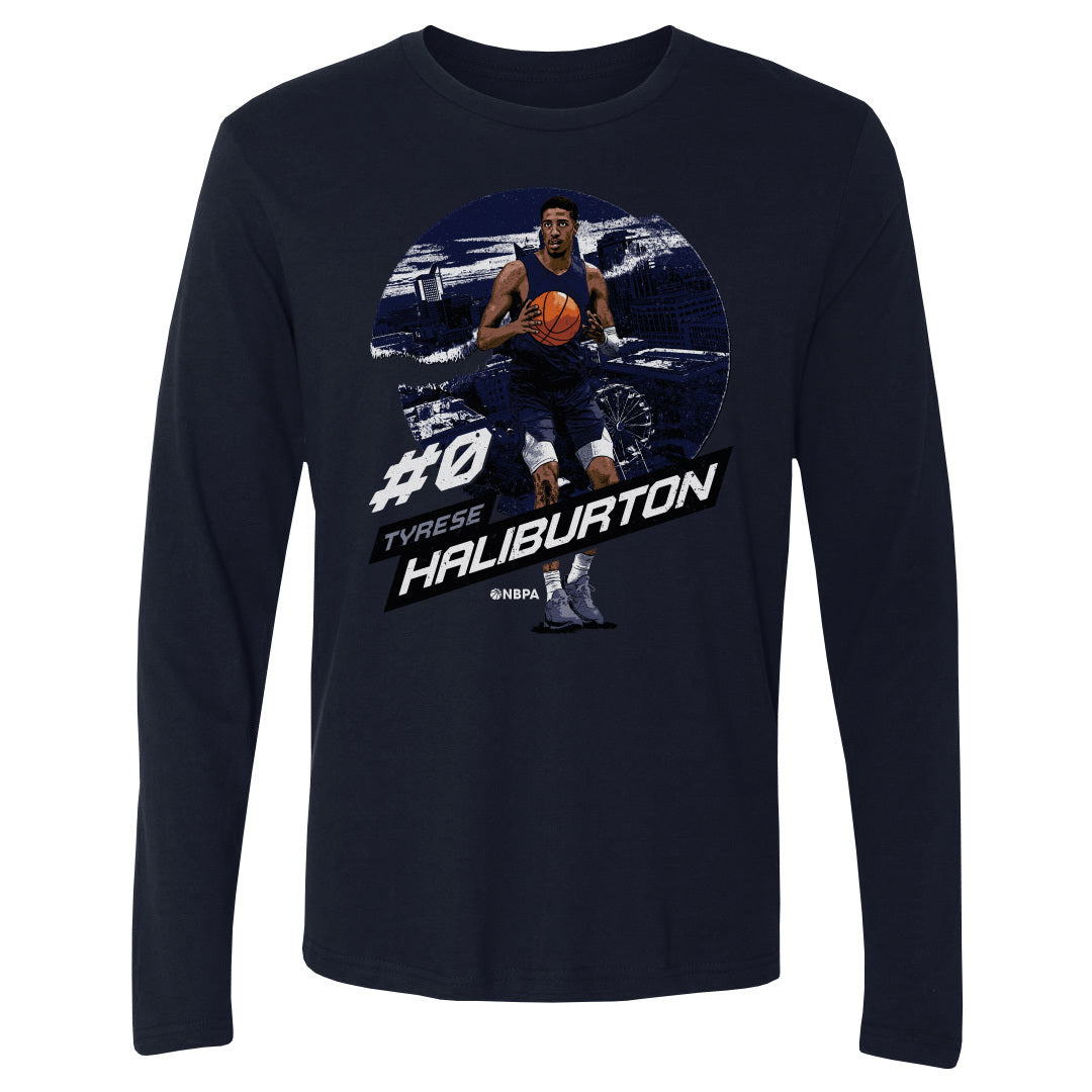 Tyrese Haliburton Men&#39;s Long Sleeve T-Shirt | 500 LEVEL