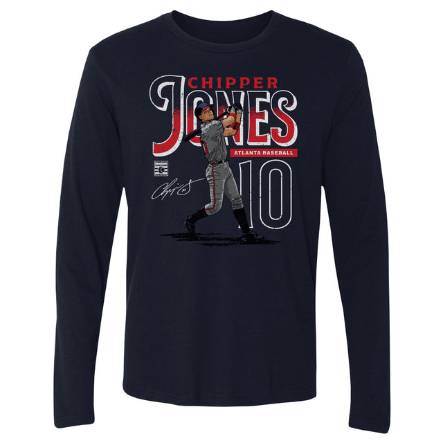 Chipper Jones Men's Long Sleeve T-Shirt | 500 LEVEL