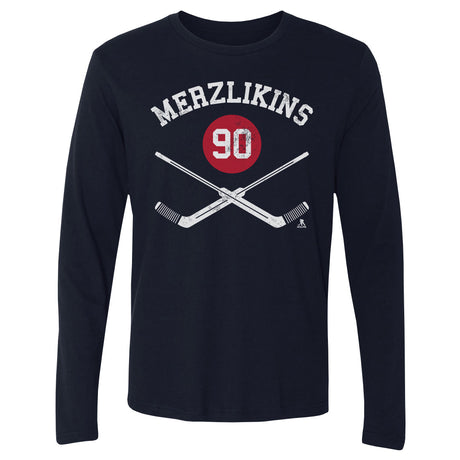 Elvis Merzlikins Men's Long Sleeve T-Shirt | 500 LEVEL