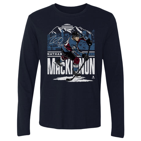 Nathan MacKinnon Men's Long Sleeve T-Shirt | 500 LEVEL
