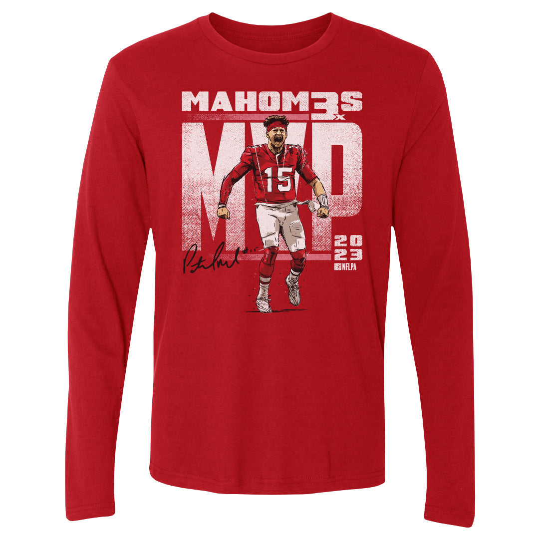 Patrick Mahomes Men's Long Sleeve T-Shirt | 500 LEVEL