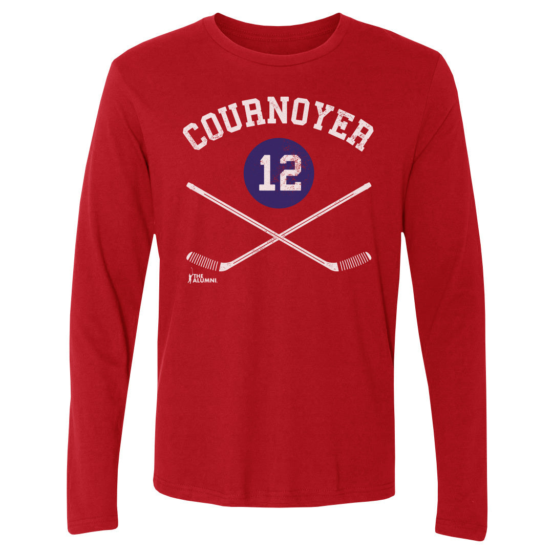 Yvan Cournoyer Men&#39;s Long Sleeve T-Shirt | 500 LEVEL