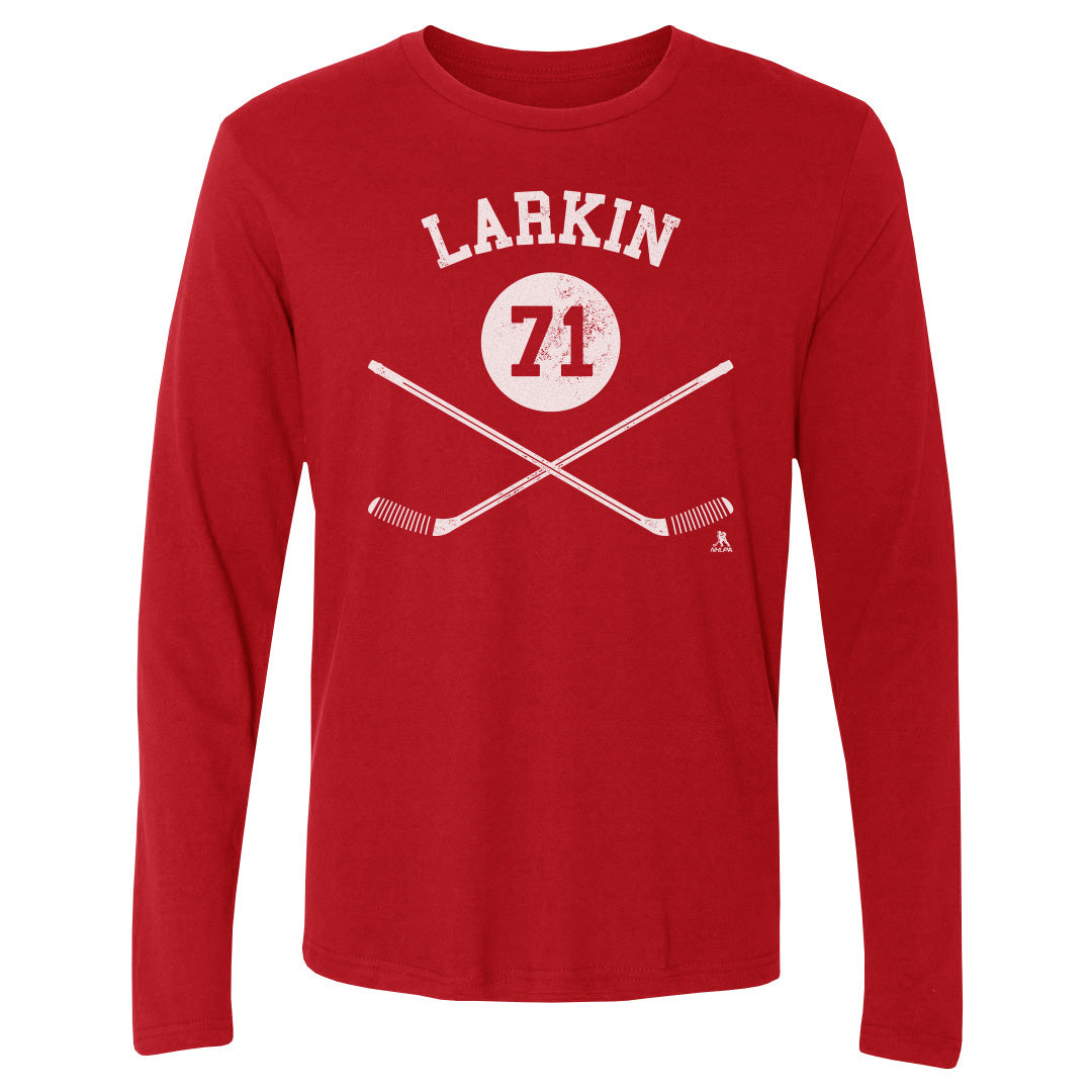 Dylan Larkin Men&#39;s Long Sleeve T-Shirt | 500 LEVEL