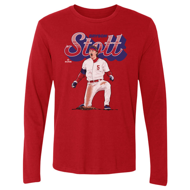 Bryson Stott Men's Long Sleeve T-Shirt | 500 LEVEL